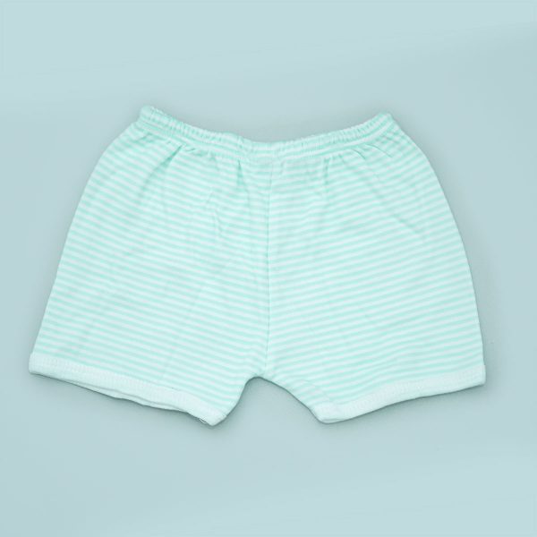 Light green striped baby short