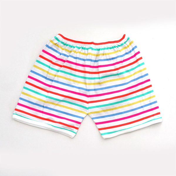 Velona multi color wide lined short