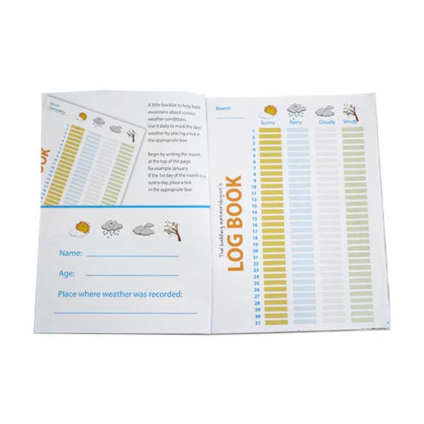 Weather Chart Log Book for Kids