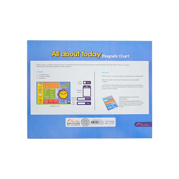 All About Today Magnetic Weather Chart Log Book