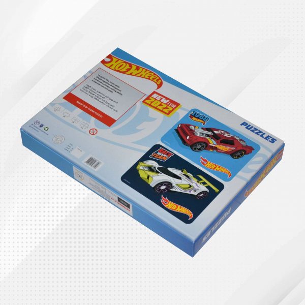 Hot Wheels Jigsaw Puzzles Back View